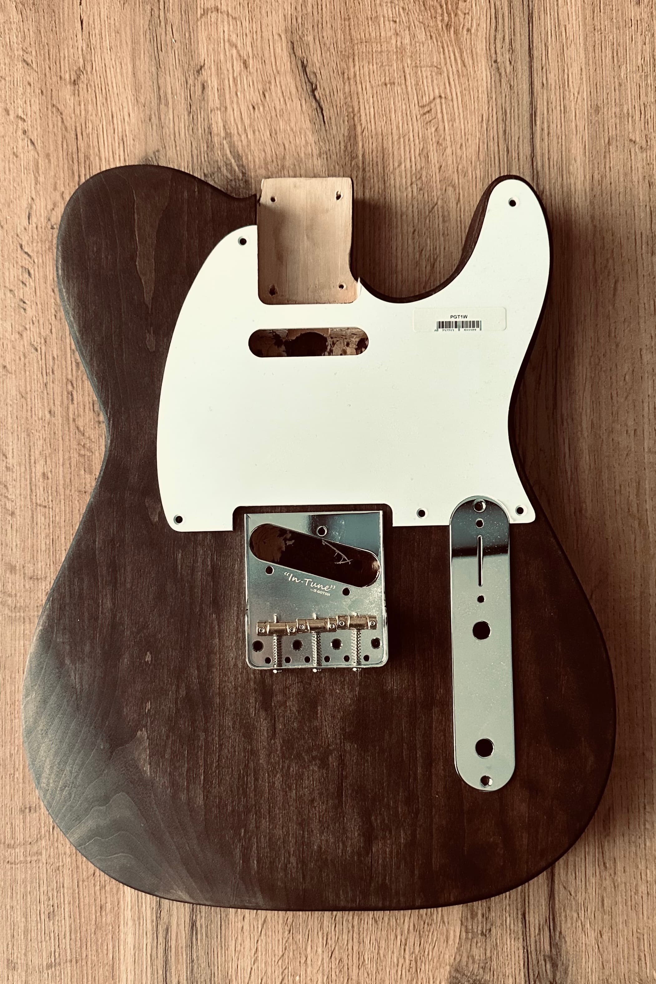 Body hardware before oiling